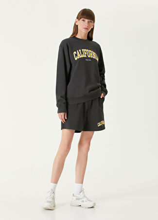 Sporty&Rich Kadın California Gym Siyah Şort Xs