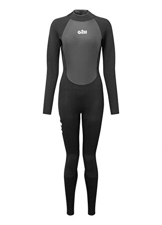 Gill Kadın Pursuit Full Arm Siyah Wetsuit Dalış Elbisesi 8 -1