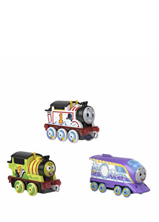 Fisher Price Çocuk Thomas Ve Arkadaşları 3'lü Renk Değiştiren Oyuncak Küçük Trenler -1