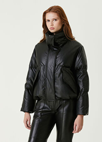 Mm6 Maison Margiela Kadın Siyah Puff Mont L