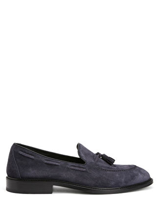 Pal Zileri Erkek Mavi Süet Loafer 41.5 -1
