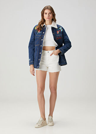 Zadig&voltaire Kadın Kırık Beyaz Denim Şort 38 It