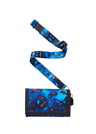 Smiggle Erkek Çocuk Wonder World Astronot Desenli Lacivert Askılı Cüzdan -1