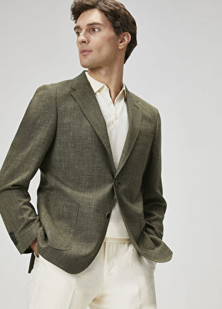 Beymen Collection Collection Erkek Haki Yün Ceket 54