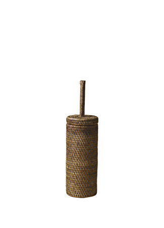 King Zoo Rattan Tuvalet Fırçası Kahverengi -1