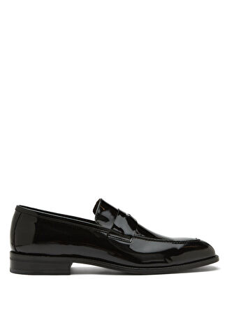 George Hogg Erkek Siyah Deri Loafer 40