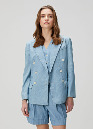 Polo Ralph Lauren Kadın Mavi Blazer Ceket 2 Us