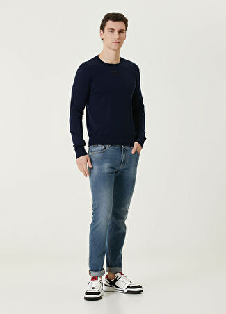 Dolce&gabbana Erkek Mavi Logo Detaylı Jean Pantolon 44 It