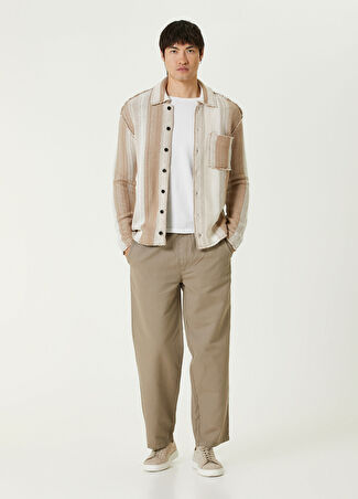 Allsaints Erkek Straight Fit Hanbury Pantolon Gri Xs