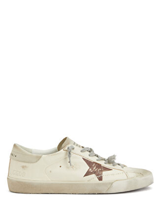 Golden Goose Erkek Super Star Beyaz Deri Sneaker 43 -1