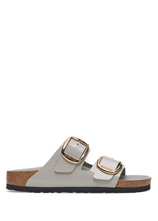 Birkenstock Kadın Arizona Deri Terlik Gri 36