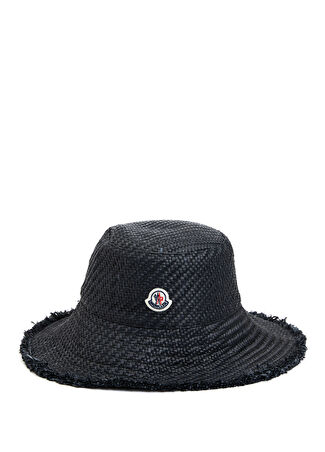 Moncler Kadın Siyah Logo Detaylı Şapka S