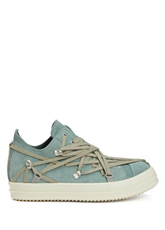 Rick Owens Erkek Megalaced Mavi Beyaz Deri Sneaker 43 -1