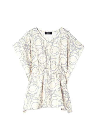 Versace Kız Çocuk Çok Rekli Kaftan Bej S