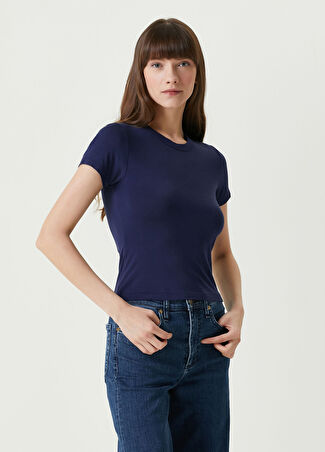 Rag&bone Kadın Luca Lacivert T-Shirt Xs