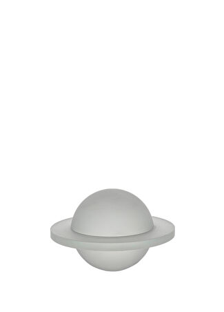 Mikasa Moor Clear Frosted Yuvarlak Cam Obje Şeffaf -1