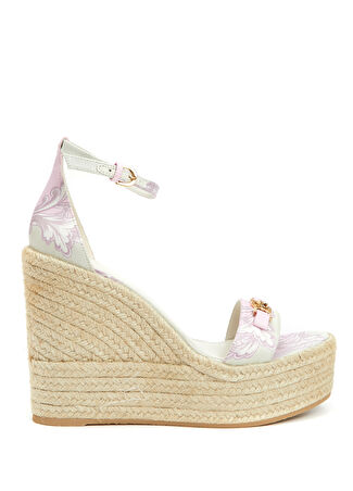 Versace Kadın Pembe İpek Sandalet 37.5 -1