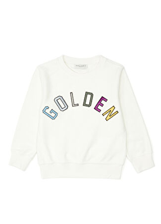 Golden Goose Erkek Çocuk Ekru Sweatshirt Bej 4 Yaş -1