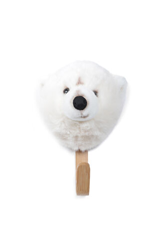 Wild & Soft Bambu Beyaz Ayı Duvar Aksesuarı Çok Renkli -1