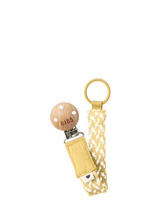 Bibs Bebek Paci Braid Ivory Sarı Emzik Askısı -1