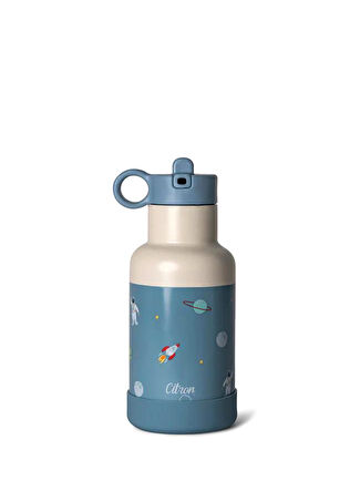 Citron Çocuk Spaceship 3 Katmanlı Çelik Termos Suluk Seti 350 Ml -1