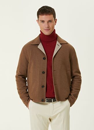 Isaia Erkek Bej Yün Mont 50 It