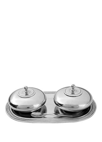 King S Pewter Kalay Tepsili Baharatlık Gümüş Rengi -1