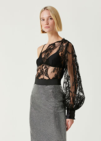 Dolce&gabbana Kadın Siyah Dantel Bluz 42 It