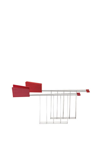 Alessi Plisse Kırmızı 2li Tost Makinesi Kelepçesi