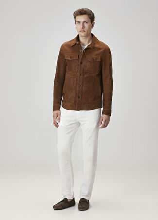 Isaia Erkek Beyaz Jean Pantolon 54 It
