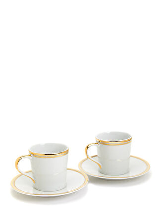 Ralph Lauren Home Wilshire 2li Kahve Fincanı Seti Altın Rengi -1