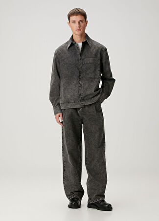 Emporio Armani Erkek Gri Jean Pantolon 50 It