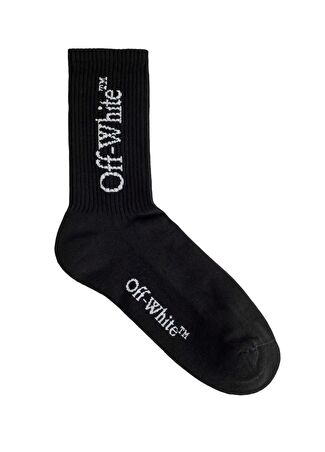 Off-white Erkek Siyah Logolu Çorap M