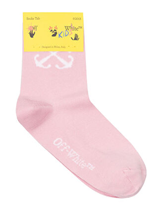 Off-white Kız Çocuk Pembe Beyaz Çorap Ii