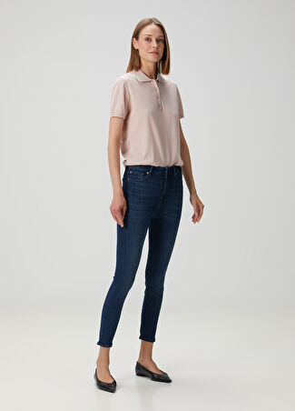7 For All Mankind Kadın Slim Illusion Luxe Koyu Mavi Skinny Jean Pantolon Lacivert 29 Us -1