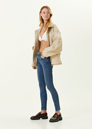 Frame Denim Kadın Mavi Dar Paça Jean Pantolon 25 Us -1
