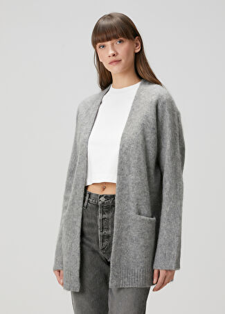Allsaints Kadın Gri Yün Hırka S -1