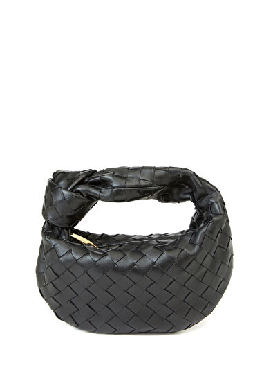 Mini Jodie Siyah Kadın Deri Çanta - Görsel 4