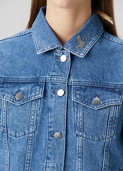 Beymen Club Blue Denim Jacket - 5