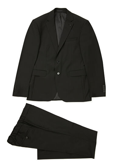 Beymen Club Black Fine Wool Suit - 11