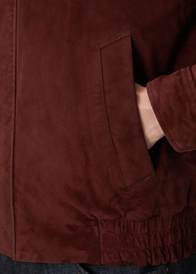 Beymen Club Burgundy Double-Sided Suede Jacket - 9