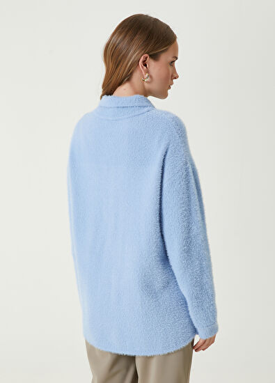 Beymen Club Mavi Tüy Dokulu Triko Hırka - 6