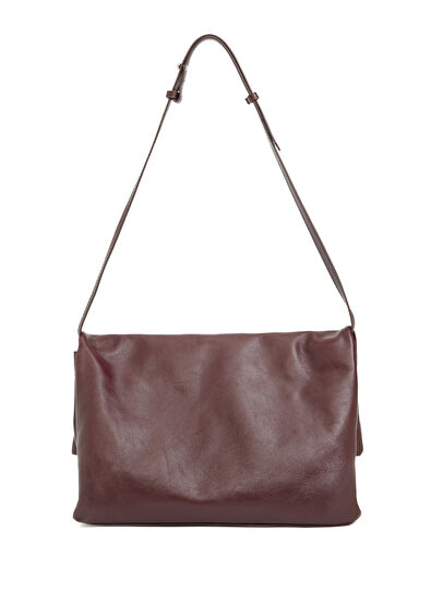 Beymen Club Burgundy Women's Leather Shoulder Bag - 4