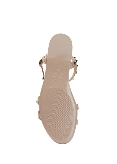 Valentino Garavani Summer Rockstud Pudra Troklu Kadın Plaj Terliği - 5