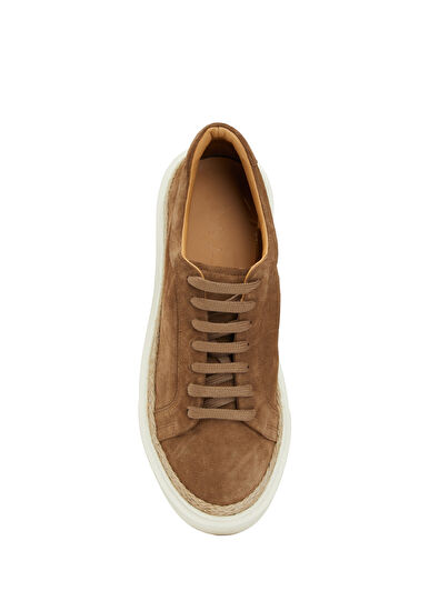 Beymen Club Tan Jute Detail Men's Suede Sneakers - 4