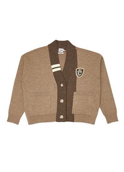 Beymen Club Camel Crystal Logo College Cardigan - 6
