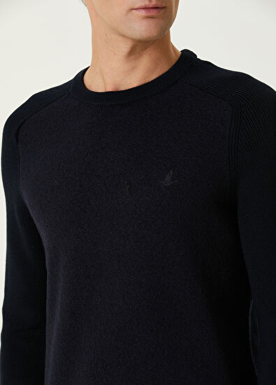 Beymen Club Navy Blue Wool Sweater - 6