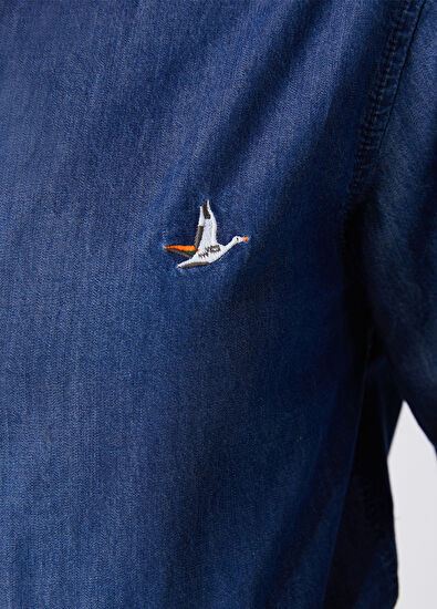 Beymen Club Mavi Denim Gömlek - 6