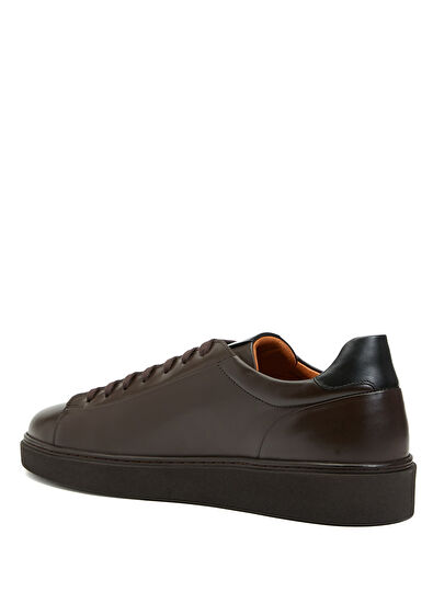 Beymen Club Brown Men's Leather Sneakers - 3