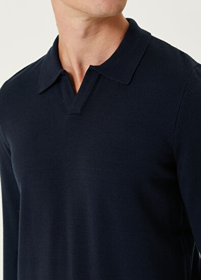 Beymen Club Navy Blue Polo Sweater - 6